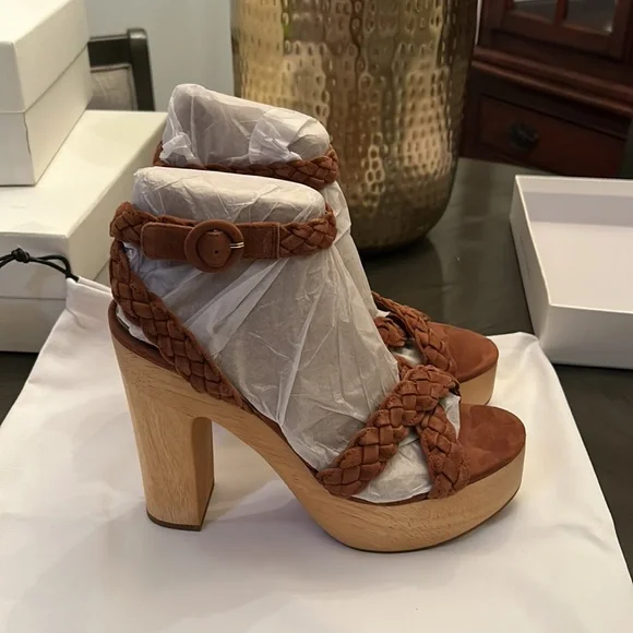VERONICA BEARD GAEL PLATFORM SANDAL SIZE 9 - Picture 7 of 14